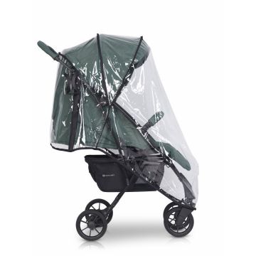 Carucior pentru copii, Euro-Cart Volt Pro, omologat pana la 22 kg, Mineral Black Edition, ultracompact, pliabil cu o singura mana, spatar reglabil in 3 pozitii, roti cu suspensie