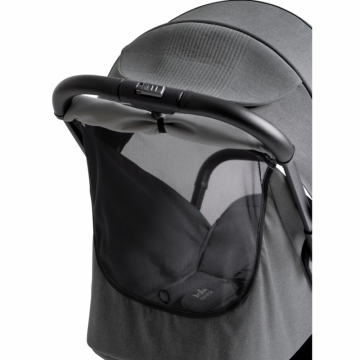 Carucior pentru copii Joie Parcel LX Signature Ebony ultracompact, spatar si suport pentru picioare reglabile