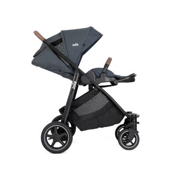 Carucior pentru copii Joie Versatrax Moonlight cu spatar reglabil, suspensii, suport pentru picioare, maner ajustabil, suport pahar