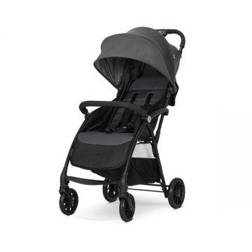 Carucior pentru copii Lorelli Fresh Grey Icy ultra-light, suport picioare reglabil, bara detasabila, suspensie, greutate admisa 22 kg