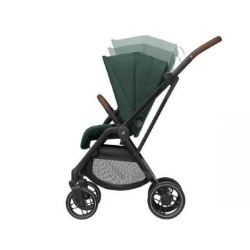 Carucior pentru copii Maxi-Cosi Leona2 Twillic Graphite reversibil, roti cu suspensii, spatar reglabil, greutate admisa 22 kg