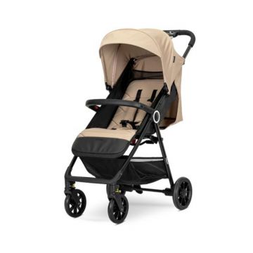 Carucior pentru nou-nascut, Lorelli Noir, sistem de pliere cu o singura mana, pana la 22 kg, Beige