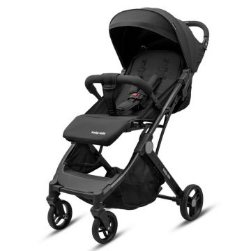 Carucior sport, Baby Mix, Bimelo, Greutate redusa - 7.4 Kg, Sustine 22 kg, 0 luni+, Include husa picioare, Pliere cu o singura mana, Conform cu EN1888, Negru