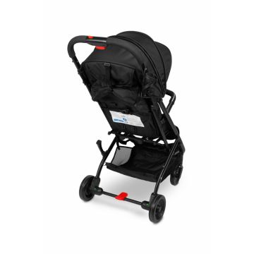Carucior sport copii Caretero Sfera Black cu spatar reglabil,capotina,centuri de siguranta,husa de ploaie,pliere compacta si sistem troller compatibil cu avion