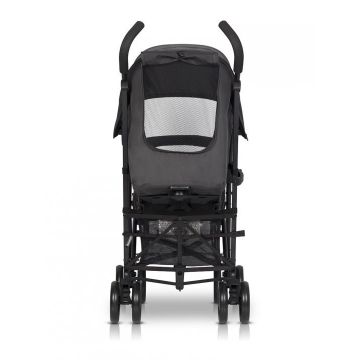 Carucior sport Euro Cart Ezzo cu pliere tip umbrela pozitie de somn si parasolar XXL Iron, spatar reglabil in 3 pozitii, dotat cu husa de picioare, roti cu suspensii