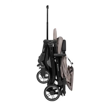 Carucior sport KikkaBoo Miley Beige pana la 22kg,Pliere compacta cu sistem troller,Cadru aluminiu,Suspensii,Baldachin cu extensie protectie UPF50+,Spatar reglabil cu pozitie de somn,Material impermeabil,Husa picioare