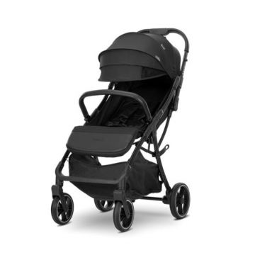 Carucior sport, Lorelli Minori, sistem de pliere cu o singura mana, spatar reglabil cu mecanism, husa textila UV 50+, Black