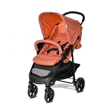 Carucior sport Lorelli Rome, spatar reglabil multiple pozitii, 6 luni-3 Ani, Negru/Portocaliu