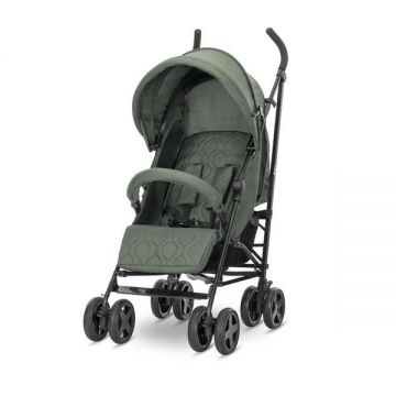 Carucior sport pentru copii Lorelli Ida Green cu spatar reglabil in 4 pozitii, pliere tip umbrela, bara frontala detasabila, suport reglabil pentru picioare, roti cu suspensii