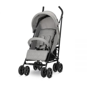 Carucior sport pentru copii Lorelli Ida Grey cu spatar reglabil in 4 pozitii, pliere tip umbrela, bara frontala detasabila, suport reglabil pentru picioare, roti cu suspensii
