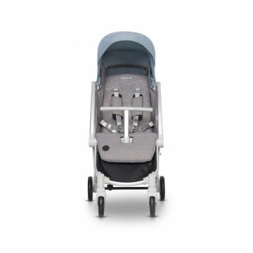 Carucior sport pliabil cu o singura mana, Cadru din aluminiu rezistent, Spatar reglabil pentru somn sau explorare, pelerina de ploaie si husa pentru picioare incluse, Colibro Clip Sky