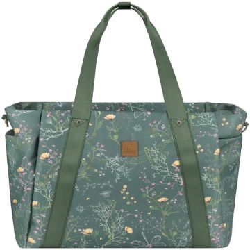 Geanta accesorii pentru carucior Kikka Boo Florence 2025 Secret Garden Verde