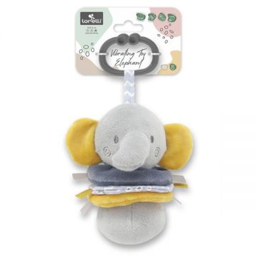 Jucarie de plus Elefant Gri 16 cm cu vibratie 0 luni+