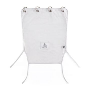 Parasolar textil, Petite&Mars, Din Bumbac, Pentru soare si vant, Universal, Protectie UV SPF40+, Potrivit pentru carucioare si scaune auto, 45 × 51 cm, Champagne