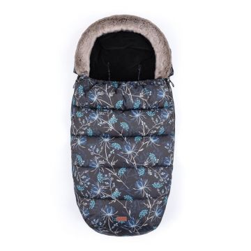 Sac de iarna, Petite&Mars, Comfy, 4 in 1, Impermeabil,Cu blanita si interior din fleece, Universal, Pentru carucior, 100 x 55 cm, Albastru