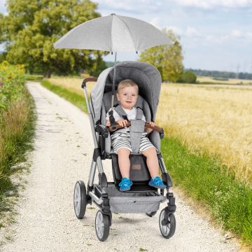 Umbrela de soare pentru carucior Reer ShineSafe Grey Melange