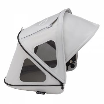 Capotina cu extensie plasa insecte Bugaboo Dragonfly Misty Grey Capotina cu extensie plasa insecte Bugaboo Dragonfly Misty Grey