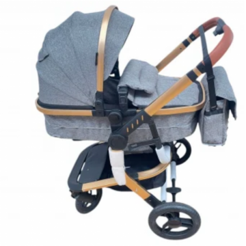 Carucior 2 in 1cu maner reversibil, transformabil landou-sport, 518 Gri