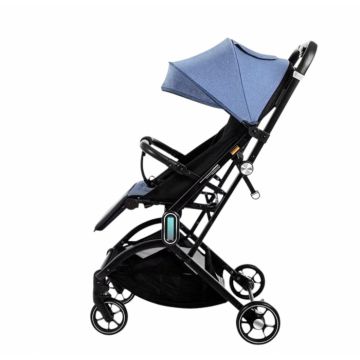 Carucior sport 002L, Albastru, L-Sun, cu pliere rapida, suspensii si pozitie de somn