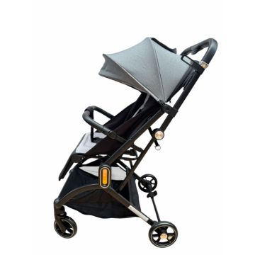 Carucior sport 002L, Gri, L-Sun, cu pliere rapida, suspensii si pozitie de somn