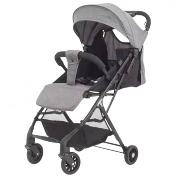 Carucior sport C5, gri, ultra usor, compact, cu sistem One Hand Folding si functie tip troller