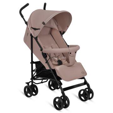 Carucior sport, Lionelo, Elia, Cu plasa de tantari, Suport de picioare reglabil, Spatar ajustabil in 4 pozitii, Capotina XXL, Pliere tip umbrela, Capacitate 15 kg, 6 luni+, EN 1888, Bej Taupe