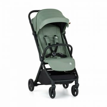 Carucior sport, Petite&Mars, Flip, Pliere compacta cu o mana, Spatar reglabil pana la pozitie de somn, Suport picioare reglabil, Copertina extensibila cu protectie UPF50+, Pana la 22 kg, 0 luni+, Verde Matcha
