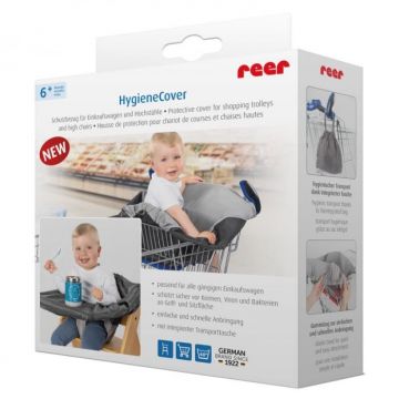 Husa de protectie igienica Reer HygieneCover pentru carucioare de cumparaturi si scaune de masa