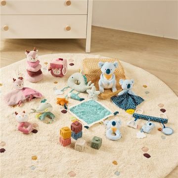 Jucarie pentru leagan si carucior cu sunete si oglinda Ursulet Koala