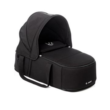 Landou portabil, Jane, Montare in carucior, Cu manere, Cu salteluta 95% materiale reciclate cu protectie UPF50, 67x29.5x43 cm, 0-9 Kg, Coal