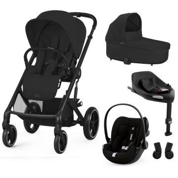 Pachet Black Friday Carucior Cybex Balios S Lux 4 in 1 Black Moon Black
