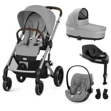 Pachet Black Friday Carucior Cybex Balios S Lux 4 in 1 Silver Stone Grey