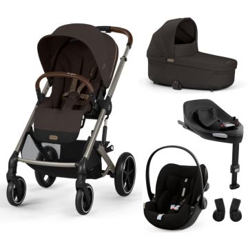 Pachet Black Friday Carucior Cybex Balios S Lux 4 in 1 Taupe Chocolate Brown