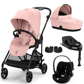 Pachet Carucior Cybex Melio Carbon 4 in 1 Candy Pink