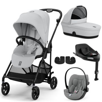 Pachet Carucior Cybex Melio Carbon 4 in 1 Fog Grey