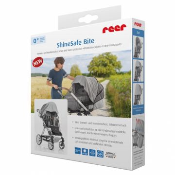 Plasa de protectie impotriva soarelui si a insectelor Reer ShineSafe Bite pentru carucioare de bebelusi