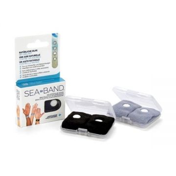 Set 2 bratari de presopunctura Sea-Band, contra starii de greata si raului de masina, pentru adulti