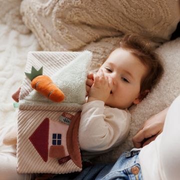 Carte senzoriala pentru copii Babyono Iepurasul Karo