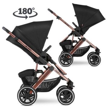 Carucior 2 in 1 Abc Design Salsa 4 Air Rose Gold cu suspensii, greutate admisa 22 kg