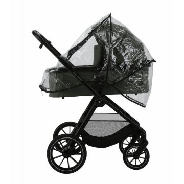 Carucior 2 in 1 pentru copii, Adamex Nova premium, doua piese distincte, suspensii, maner reglabil, roti mari anti-pana, greutate maxim admisa 22 kg, accesorii incluse, Verde