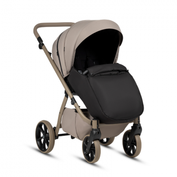Carucior 2 in 1 Tutis Uno 6+ Taupe 172, sezut reversibil, spatar reglabil, cadru din aluminiu, amortizoare, roti cu blocare, greutate admisa 22 kg