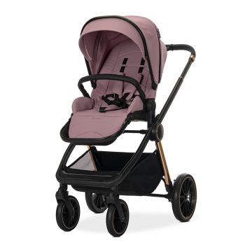 Carucior 3 in 1 Lorelli Bianca Pink, prevazut cu sistem anti-reflux, cadru din aluminiu, suspensii, parte sport reversibila, bara de protectie detasabila, geanta, greutate admisa 22 kg