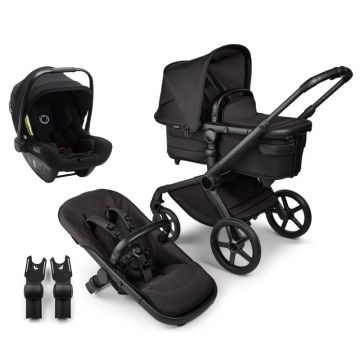 Carucior Bugaboo 3 in 1 Fox 5 Noir Limited Edition Black Moonlight