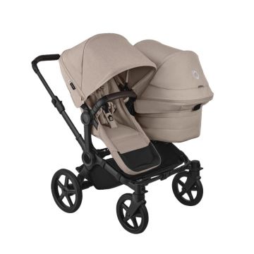 Carucior Bugaboo Donkey 6 Duo Black Desert Taupe