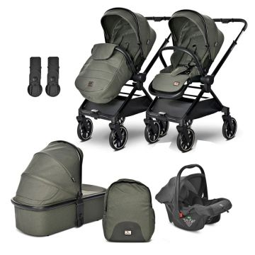 Carucior combinat 3 in 1 Lorelli Reya 2025 Green