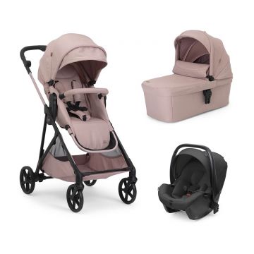 Carucior copii 3 in 1 Chicco Seety, cu scaun auto Kory Plus I-Size, Blush (Roz), 0luni+