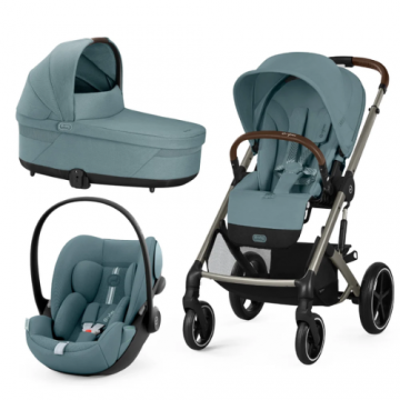 Carucior Cybex Balios S Lux 3 in 1 Taupe Stormy Blue