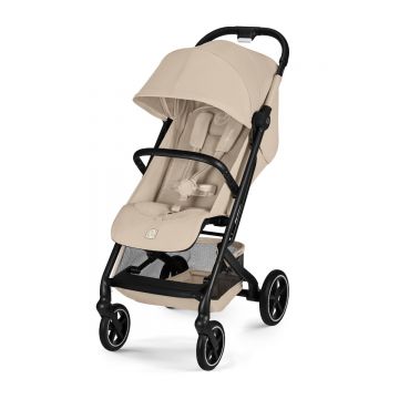 Carucior Cybex Gold BEEZY Almond Beige cu cadru negru 2026