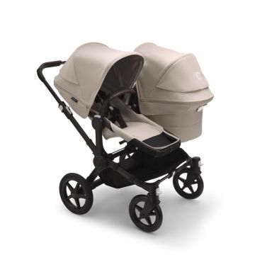 Carucior dublu Bugaboo Donkey 5 Duo Black Desert Taupe