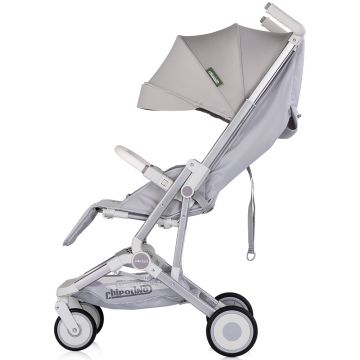 Carucior pentru copii Chipolino Pocket Platinum, cadru usor, greutate admisa 22 kg